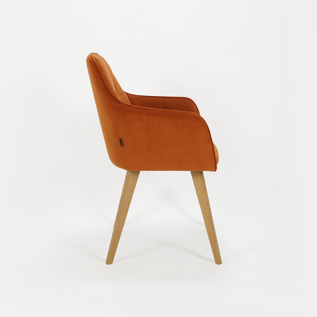 dining-chair-anika-orange-velvet-oak-legs-mahagoni-3