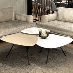 Three coffee tables in different forms and colors by Mahagoni Furniture