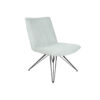 Lanc fotelja so crn metal I mint mebel stof