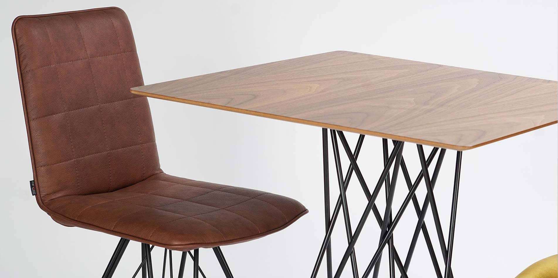 Bar chairs for kitchen counter with metal legs 
