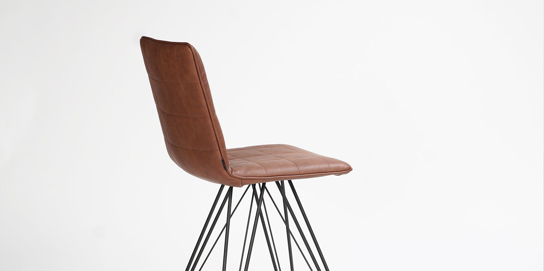 Bar chairs for kitchen counter with metal legs