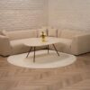Modular sofa Vanity with dimensions 260/230 cm in high-quality upholstery in beige.
