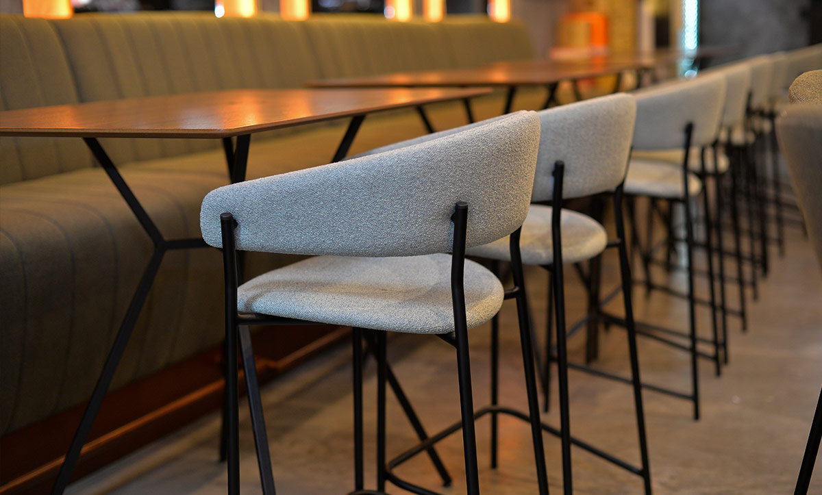 The Yard Lounge Bar with furniture by Mahagoni Furniture